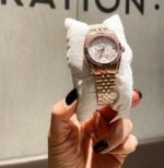 ROLEX Datejust Watch Band Stainless Steel 31MM Diamond Bezel Jubilee Strap Woman White Watch